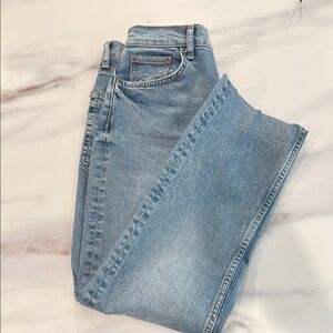 Zara Blue Straight Leg Jeans Vintage Style